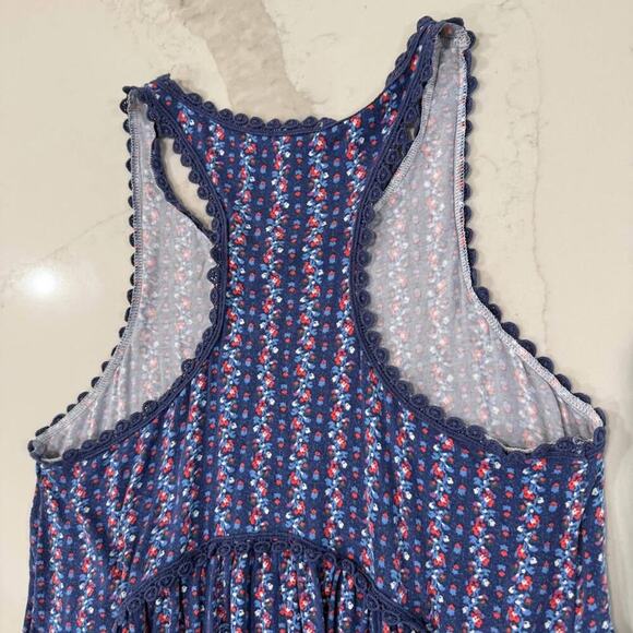 Matilda Jane Beyond The Horizon Floral Tunic Tank Top Womens Medium Blue Cottage - Picture 8 of 8